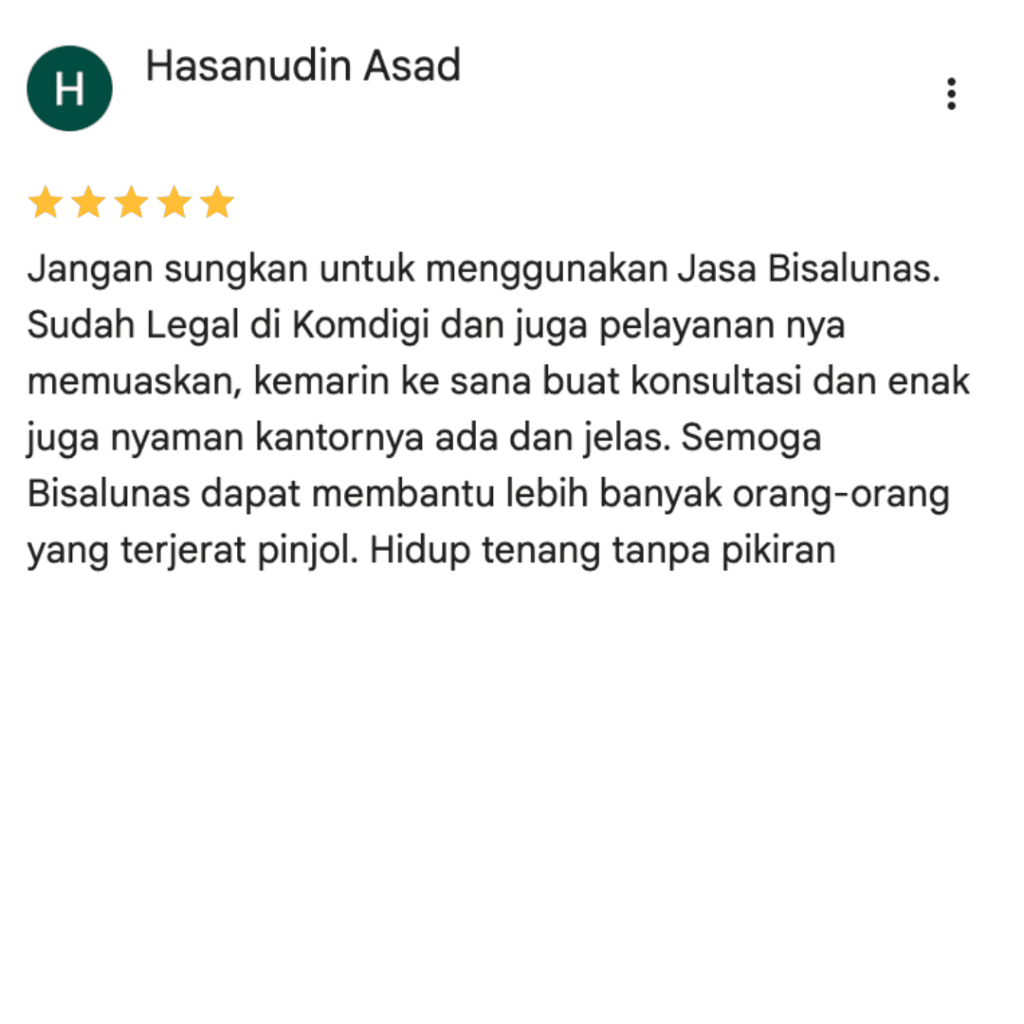 Review dari Hasanudin Asad