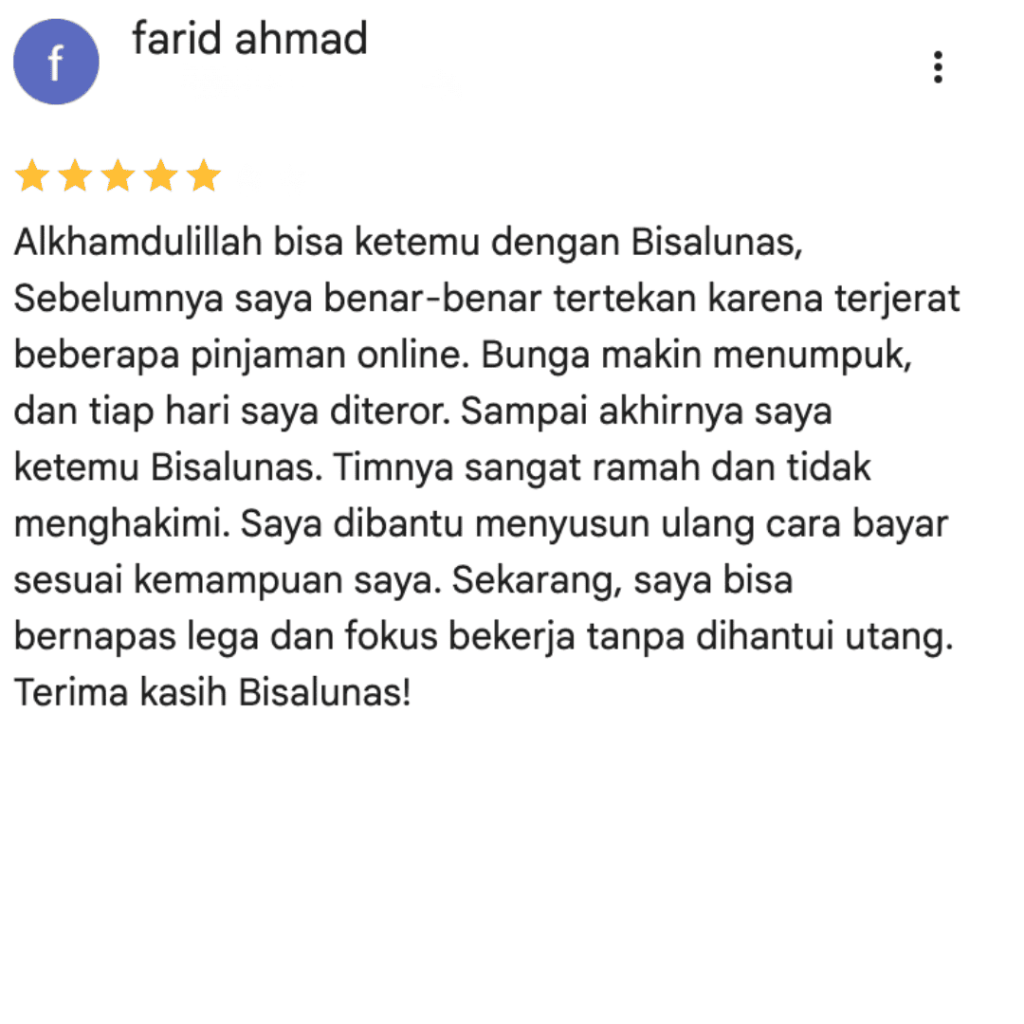 Review dari Farid Ahmad